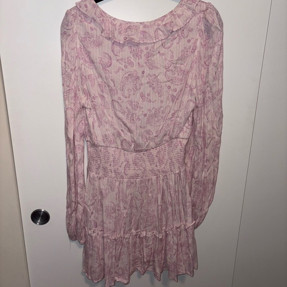 House of Harlow 1960 Paisley Long Sleeve Mini Dress - Picture 8 of 8